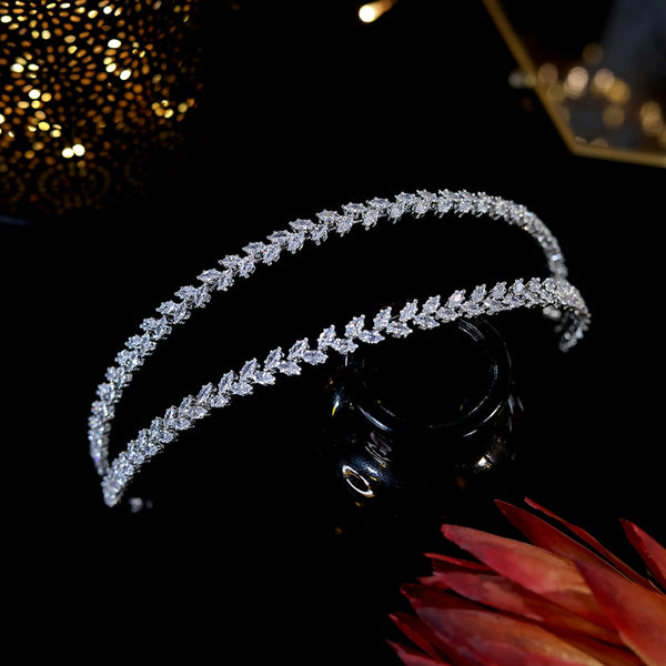 Swarovski Crystal Headband Headpiece-Lily