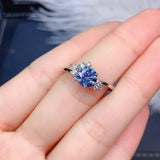 New Arrival Brilliant Cut 1 Ct D Color Blue Moissanite- Passed Diamond Test/ VVS1