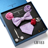 Luxury Gift Box Men's Tie Set Luxurious Silk Tie Necktie Set for Men- 8pcs