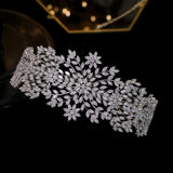 Swarovski Crystal Wedding Head Band Hair Piece -Honey