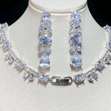 Beautiful Swarovski Crystal Drop Necklace and Earrings.