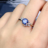 New Arrival Brilliant Cut 1 Ct D Color Blue Moissanite- Passed Diamond Test/ VVS1
