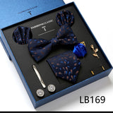 Luxury Gift Box Men's Tie Set Luxurious Silk Tie Necktie Set for Men- 8pcs