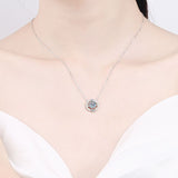 2CT Certified Lab Diamond Pendant Necklace Excellent Cut VVS1 Moissanite Necklace