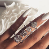 Sterling silver Cushion cut 8mm AAAAA Cz Stone Wedding Band