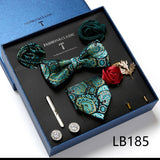 Luxury Gift Box Men's Tie Set Luxurious Silk Tie Necktie Set for Men- 8pcs