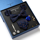 Luxury Gift Box Men's Tie Set Luxurious Silk Tie Necktie Set for Men- 8pcs