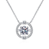 2CT Certified Lab Diamond Pendant Necklace Excellent Cut VVS1 Moissanite Necklace