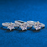 2 Carat Certified D Color Moissanite Engagement Ring