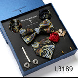 Luxury Gift Box Men's Tie Set Luxurious Silk Tie Necktie Set for Men- 8pcs