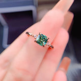 1.0CT Round Cut D Color Moissanite Center 14K White Gold Plated