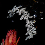 Swarovski Crystal Leaf Hair Band Hair Piece - Siranoush
