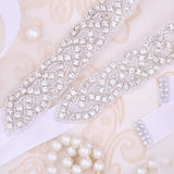 Rhinestones Wedding Dress Belt Sliver Crystal Bridal Sash Diamond Bridal Belt For Women Dresses
