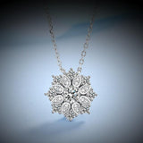 0.5CT VVS1 Brilliant Moissanite Diamond Sunflower Necklace