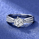 2 CTW VVS1 Brilliant cut Moissanite Diamond Wedding or Engagement Ring