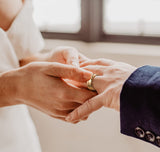 8mm Men Groove Beveled Edge Stainless Steel Wedding Band