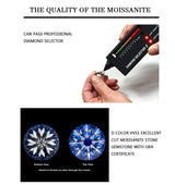 Sterling Silver Wedding Ring 6 Prong 0.5CT 1CT 2CT Moissanite Diamond Engagement Ring