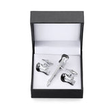 Men's Gift Set Tie clip and exquisite Cufflinks