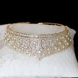 Luxury Bridal Swarovski Wedding Crown Tiara with Pearl and Crystals