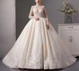 Luxury Beading Bridal Ball Gown Dress