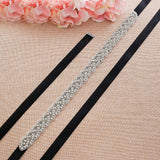 Rhinestones Wedding Dress Belt Sliver Crystal Bridal Sash Diamond Bridal Belt For Women Dresses