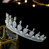 Swarovski Crystal Pearl Crown Crystal Tiara Wedding Bridal