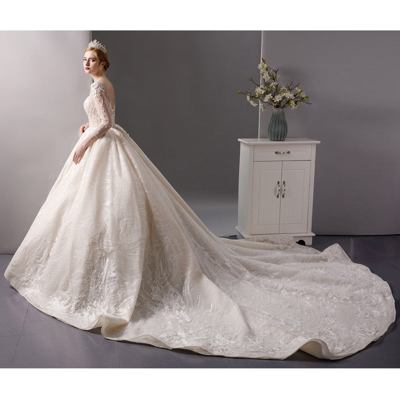 Luxury Beading Bridal Ball Gown Dress