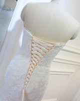 Wedding Gown Lace Mermaid Champagne and Ivory Wedding Dresses Bridal Gown