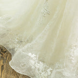 Vintage Luxury Lace Ball Gown Bridal Wedding Dress with Sleeves