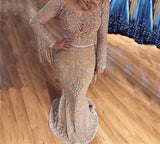 Luxury Tassel Beading Long Dress / Plus Size available