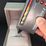 White Gold Plated Moissanite Ring 1.5 CTW -F Color-Moissanite Diamond Wedding Jewelry