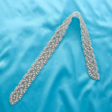 Rhinestones Wedding Dress Belt Sliver Crystal Bridal Sash Diamond Bridal Belt For Women Dresses