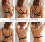 U Plunge Half Cup Brassiere Underwear Push Up