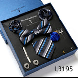 Luxury Gift Box Men's Tie Set Luxurious Silk Tie Necktie Set for Men- 8pcs