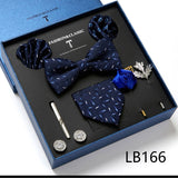 Luxury Gift Box Men's Tie Set Luxurious Silk Tie Necktie Set for Men- 8pcs