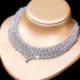 Swarovski Heavy Crystal Necklace and Earring Set