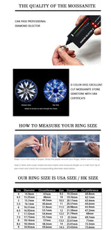 D Color VVS1 Moissanite Necklace 2 Ct Round Brilliant Diamonds Solitaire Pendant