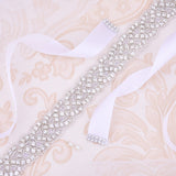 Rhinestones Wedding Dress Belt Sliver Crystal Bridal Sash Diamond Bridal Belt For Women Dresses