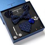Luxury Gift Box Men's Tie Set Luxurious Silk Tie Necktie Set for Men- 8pcs