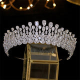 Swarovski Crystal Crown Tiara Tear Drop Style