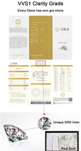 Certified 5 Carat Diamond Engagement Ring Moissanite Wedding Band AU750 D Color VVS1