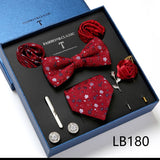 Luxury Gift Box Men's Tie Set Luxurious Silk Tie Necktie Set for Men- 8pcs
