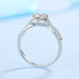 Brilliant Cut 100% Moissanite Diamond Wedding or Engagement Ring with Halo