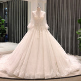 New Arrival Wedding Ballgown with heavy Beading and pearls