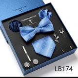 Luxury Gift Box Men's Tie Set Luxurious Silk Tie Necktie Set for Men- 8pcs