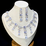 Beautiful Swarovski Crystal Drop Necklace and Earrings.