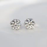 0.5-1 Carat D Color Moissanite Stud earrings