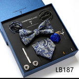 Luxury Gift Box Men's Tie Set Luxurious Silk Tie Necktie Set for Men- 8pcs
