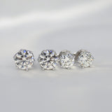 0.5-1 Carat D Color Moissanite Stud earrings
