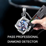 VVS1 D Color Moissanite Necklace - Lab Grown Diamond Windmill Pendant Necklace